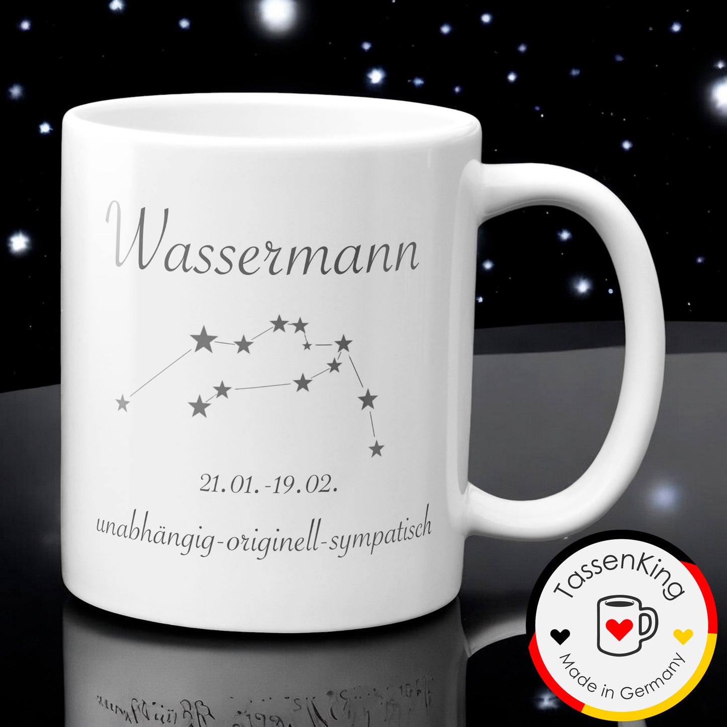 Sternzeichen Wassermann - Tasse