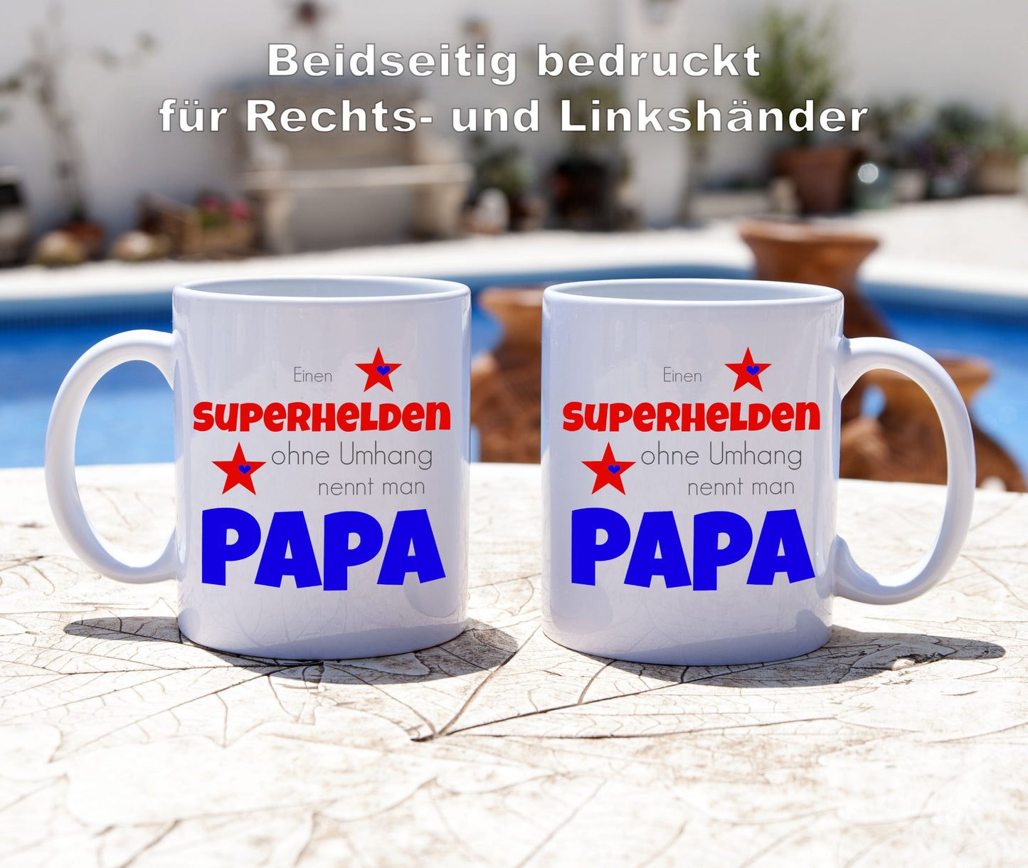 Einen Superheld ohne Umhang nennt man Papa - Tasse