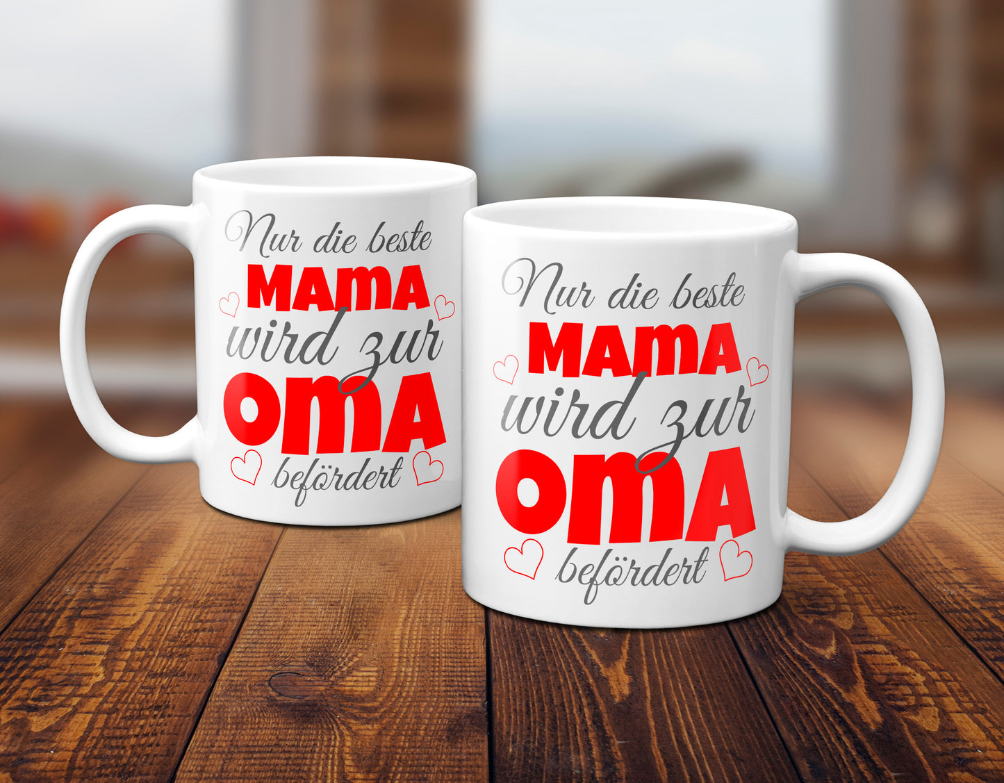 Nur die beste Mama wird zur Oma befördert - Tasse, Kaffeetasse, Geschenk, Mutter, Oma, Mama, nachwuchs