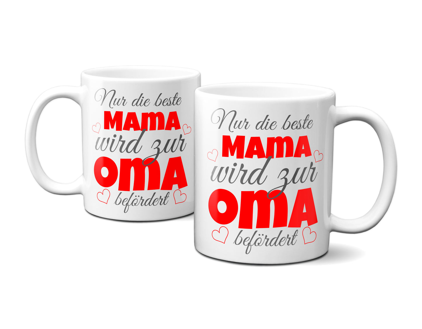 Nur die beste Mama wird zur Oma befördert - Tasse, Kaffeetasse, Geschenk, Mutter, Oma, Mama, nachwuchs