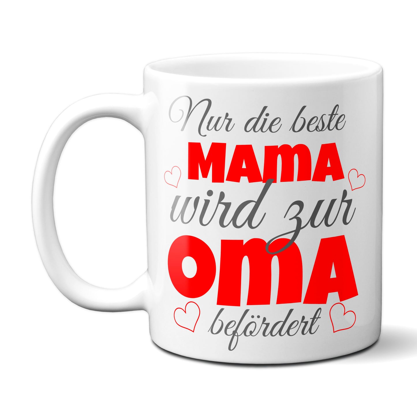 Nur die beste Mama wird zur Oma befördert - Tasse, Kaffeetasse, Geschenk, Mutter, Oma, Mama, nachwuchs