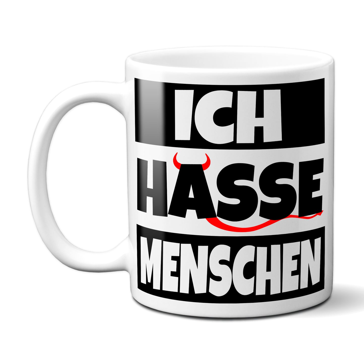 ICH HASSE MENSCHEN - Tasse - Kaffeebecher - Geschenk