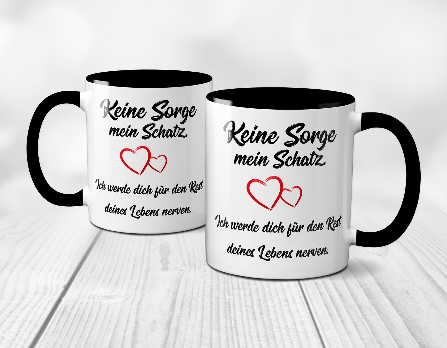 Keine Sorge mein Schatz, ich werde dich für den Rest... (schwarz)