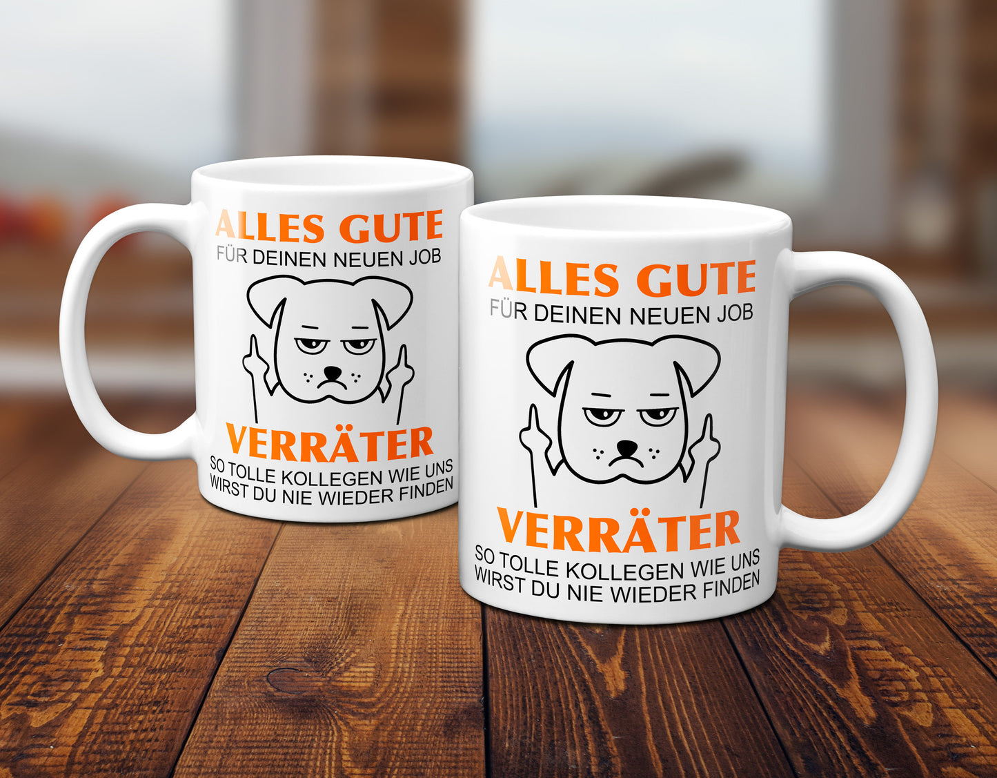 Alles Gute für Deinen neuen Job. Du Verräter! - Hund / Weiß