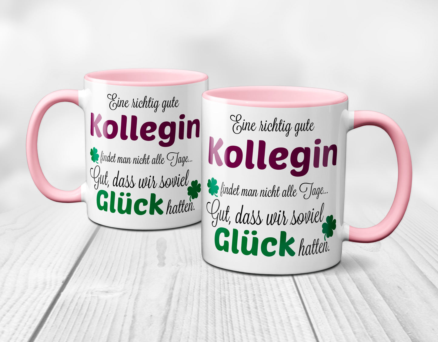 Eine gute Kollegin... - Tasse - Kaffeebecher - Geschenk / Rosa