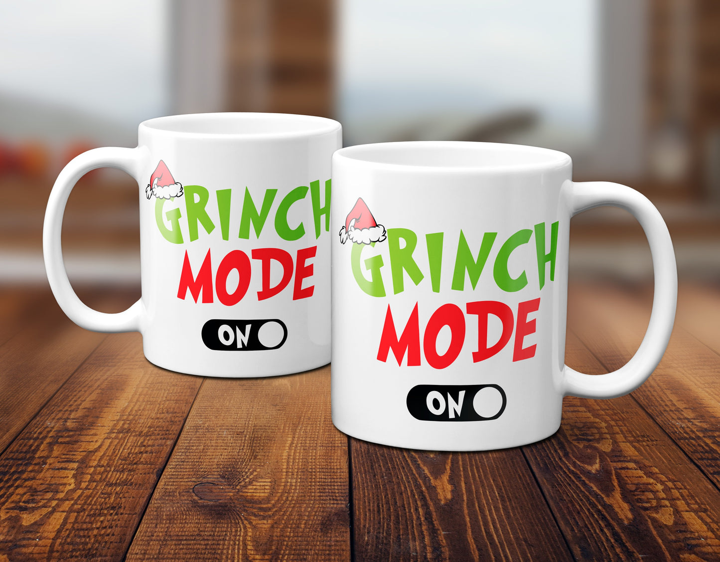 Weihnachten "Grinch Mode On" - lustig - Tasse - Kaffeebecher (Weiß)