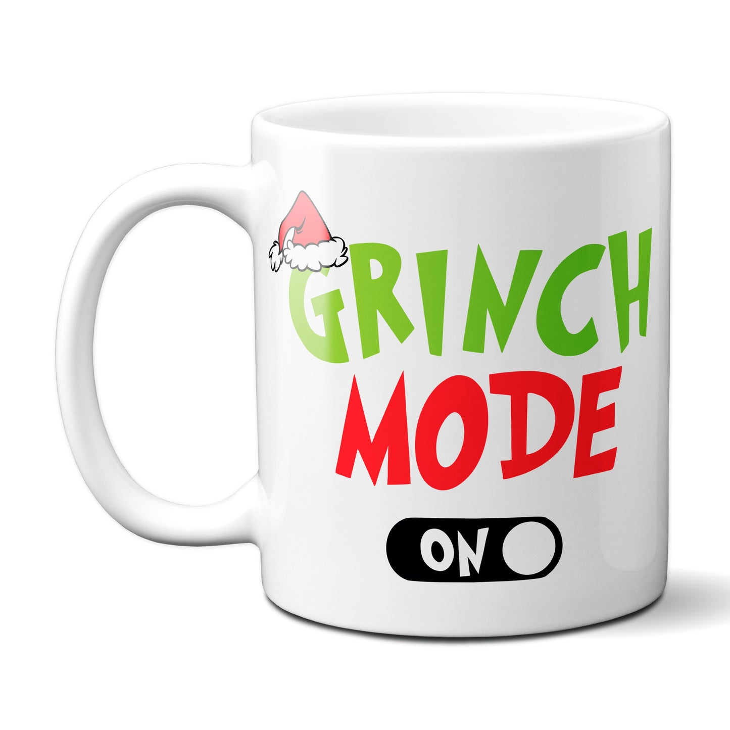 Weihnachten "Grinch Mode On" - lustig - Tasse - Kaffeebecher (Weiß)