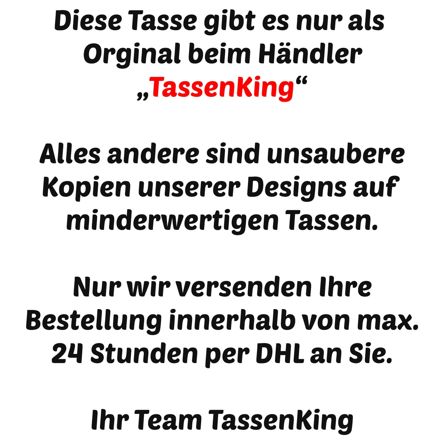 Vermiss Dich Becher - Tasse - Kaffeebecher