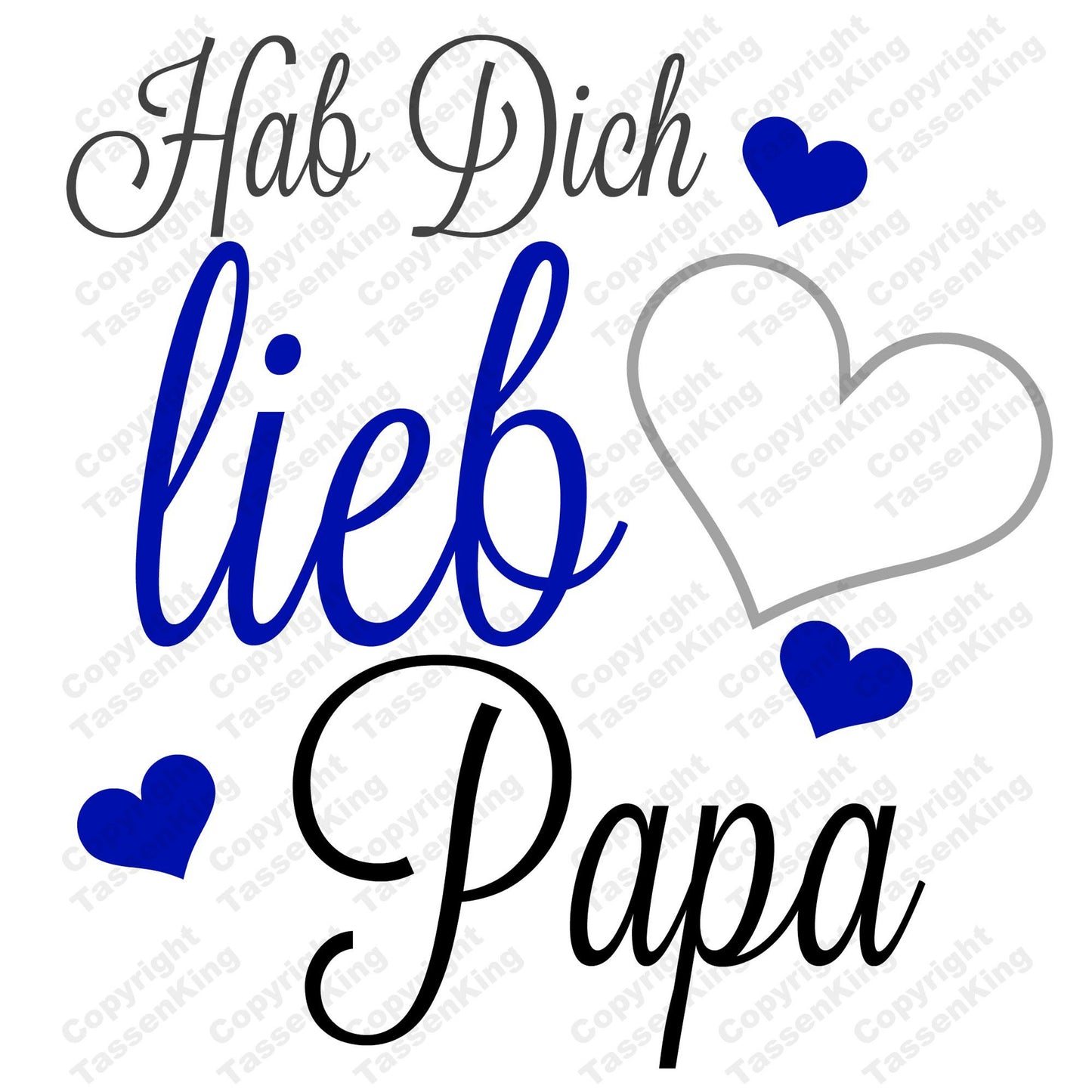 Hab Dich lieb Papa - Tasse