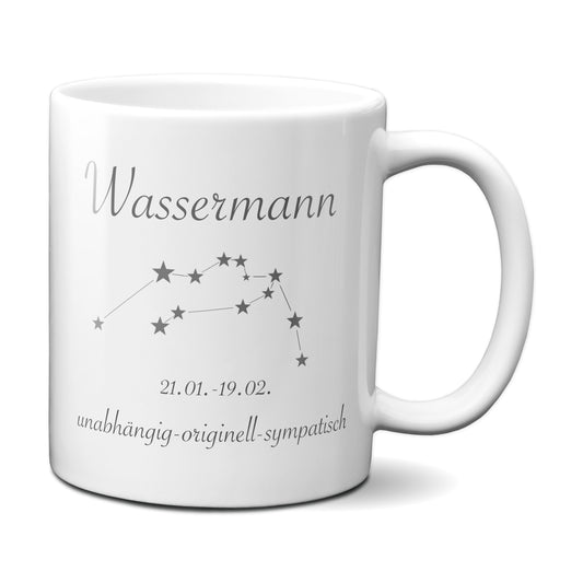 Sternzeichen Wassermann - Tasse