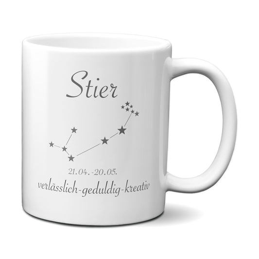 Sternzeichen Stier - Tasse