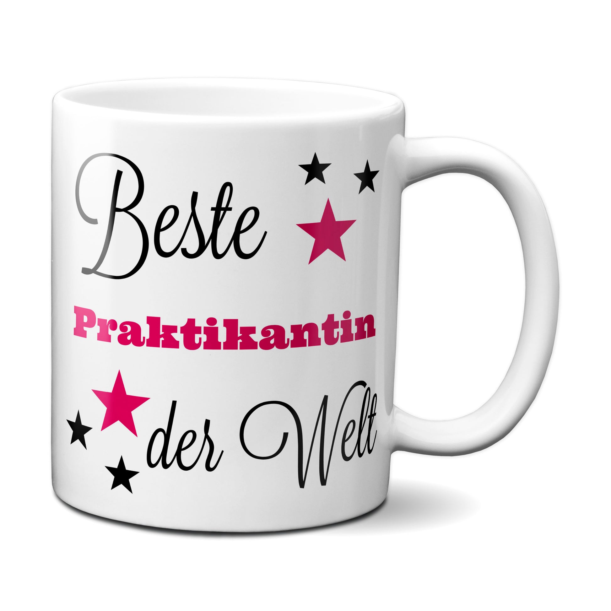 Beste Praktikantin der Welt - Tasse, Kaffeetasse, Geschenk, Geschenkidee, Firma, Büro, 