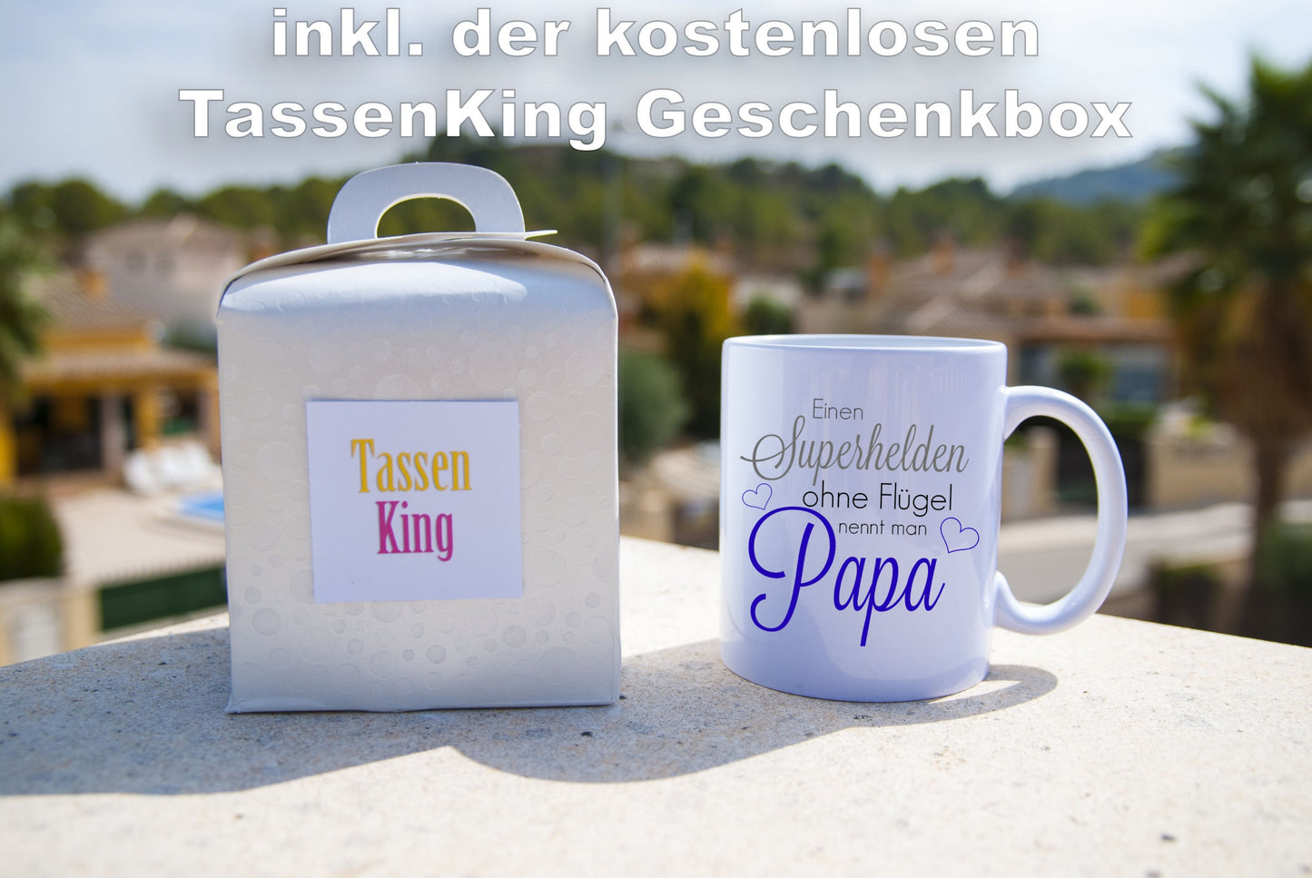 Einen Superheld ohne Flügel nennt man Papa - Tasse