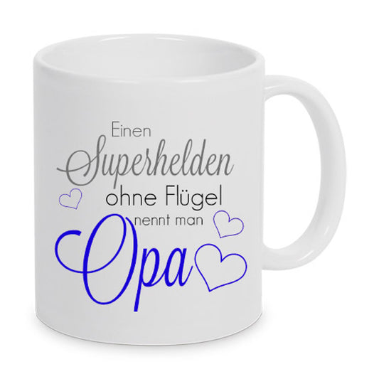 Einen Superheld ohne Flügel nennt man Opa - Tasse