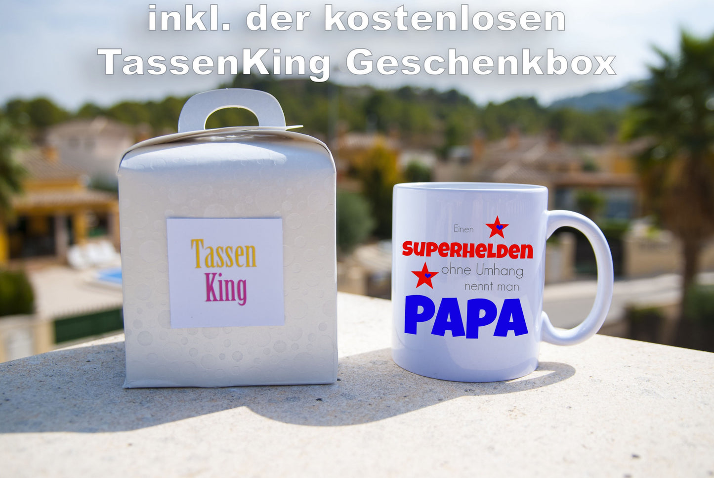 Einen Superheld ohne Umhang nennt man Papa - Tasse