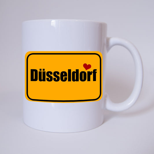 Sichere Dir jetzt deine exklusive "I love Düsseldorf" Tasse... Bandneu bei TassenKing.com - Kaffetasse