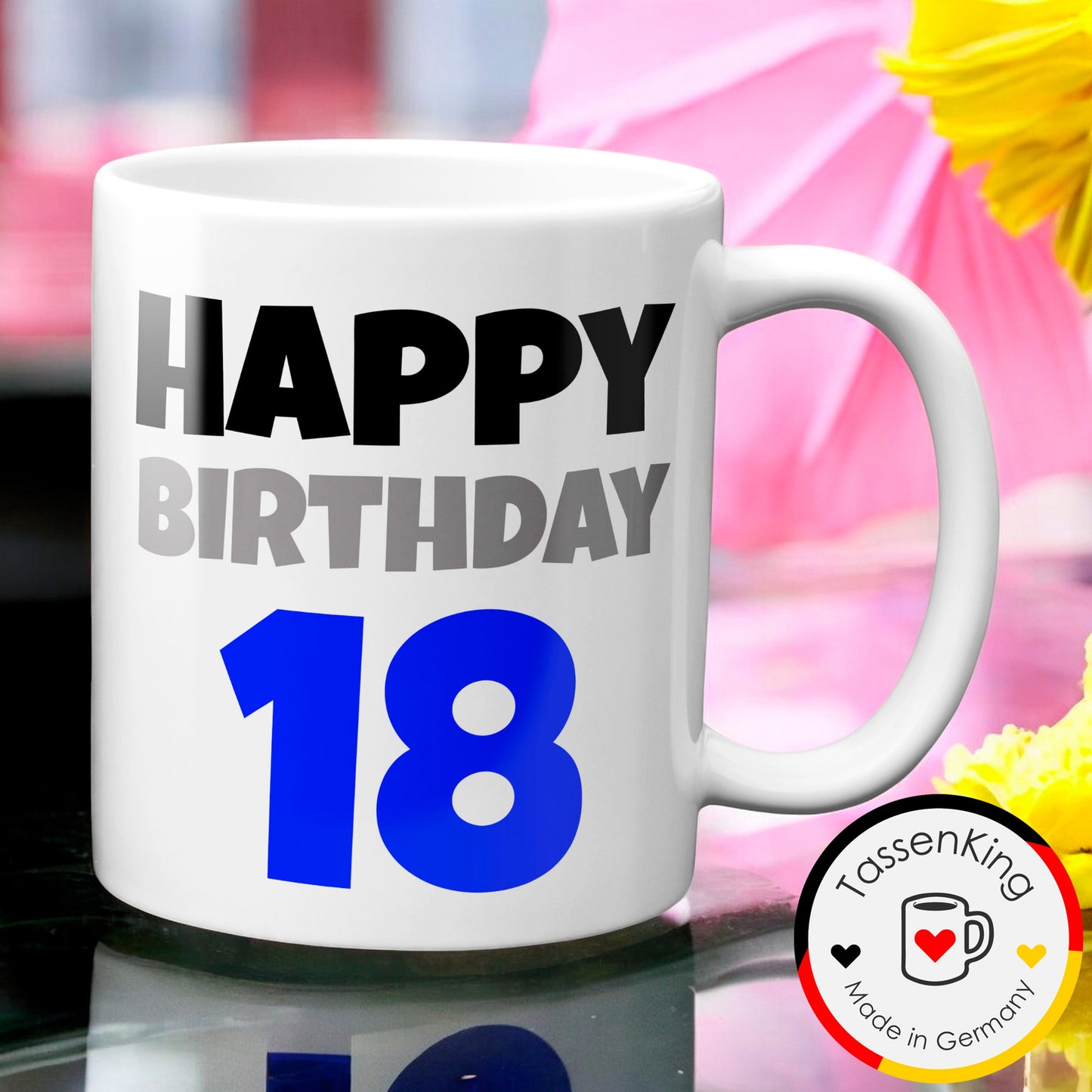 Happy Birthday 18 - Tasse