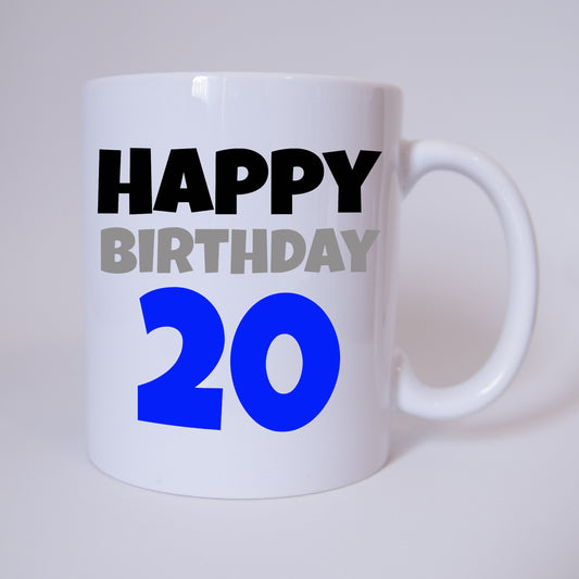Happy Birthday 20 - Tasse
