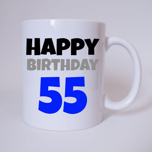 Happy Birthday 55 - Tasse