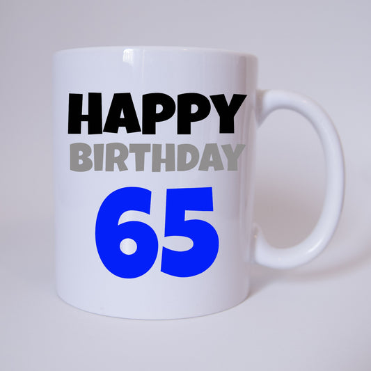 Happy Birthday 65 - Tasse