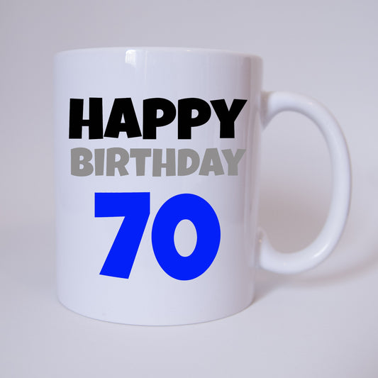 Happy Birthday 70 - Tasse
