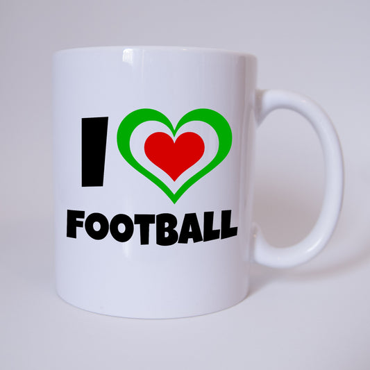 I Love Fussball - Italien - Fussball - Tasse - Fan Tasse