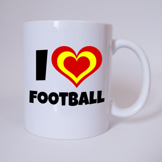 I Love Fussball - Spanien - Fussball - Tasse - Fan Tasse