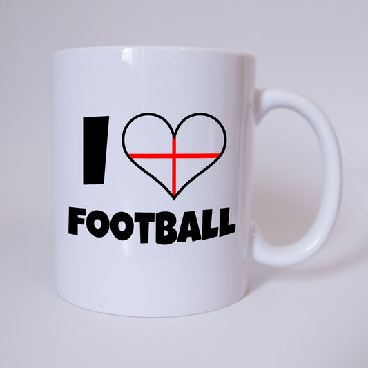 I Love Football - England - Fussball - Tasse - Fan Tasse