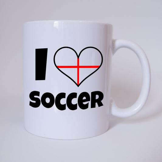 I Love Soccer - England - Fussball - Tasse - Fan Tasse