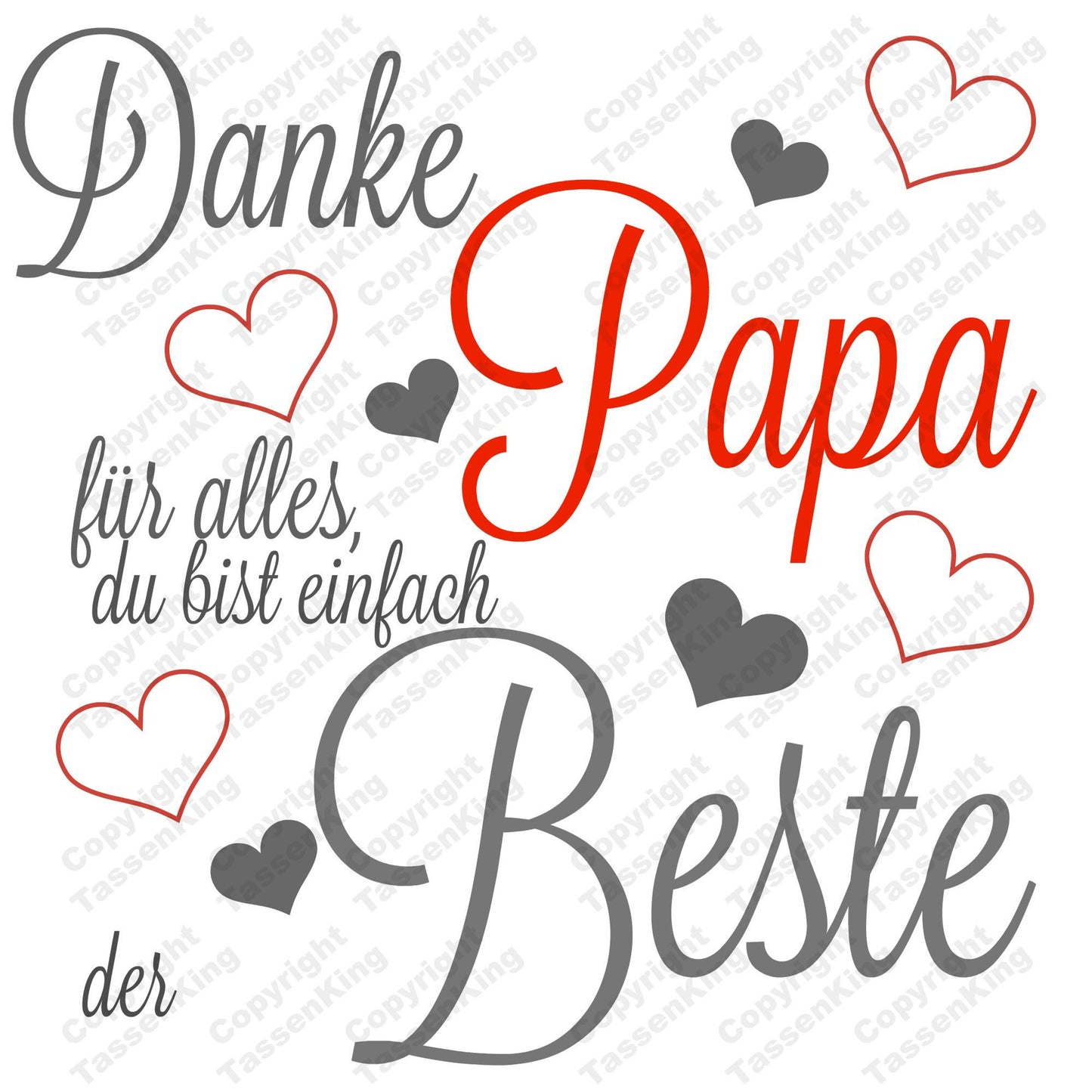 Danke Papa, du bist einfach der Beste - Tasse - Kaffeebecher