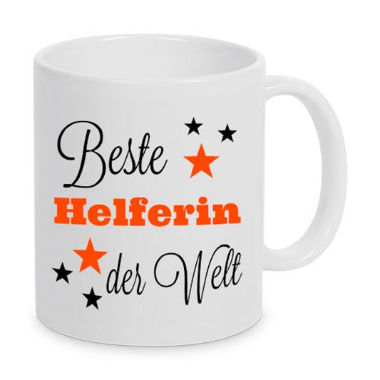 Beste Helferin der Welt - Tasse - Kaffeebecher