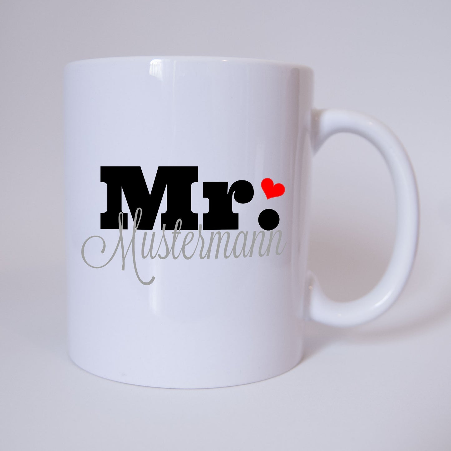 Mr. "Individueller Name" - Tasse - Kaffeetasse - Partnertasse