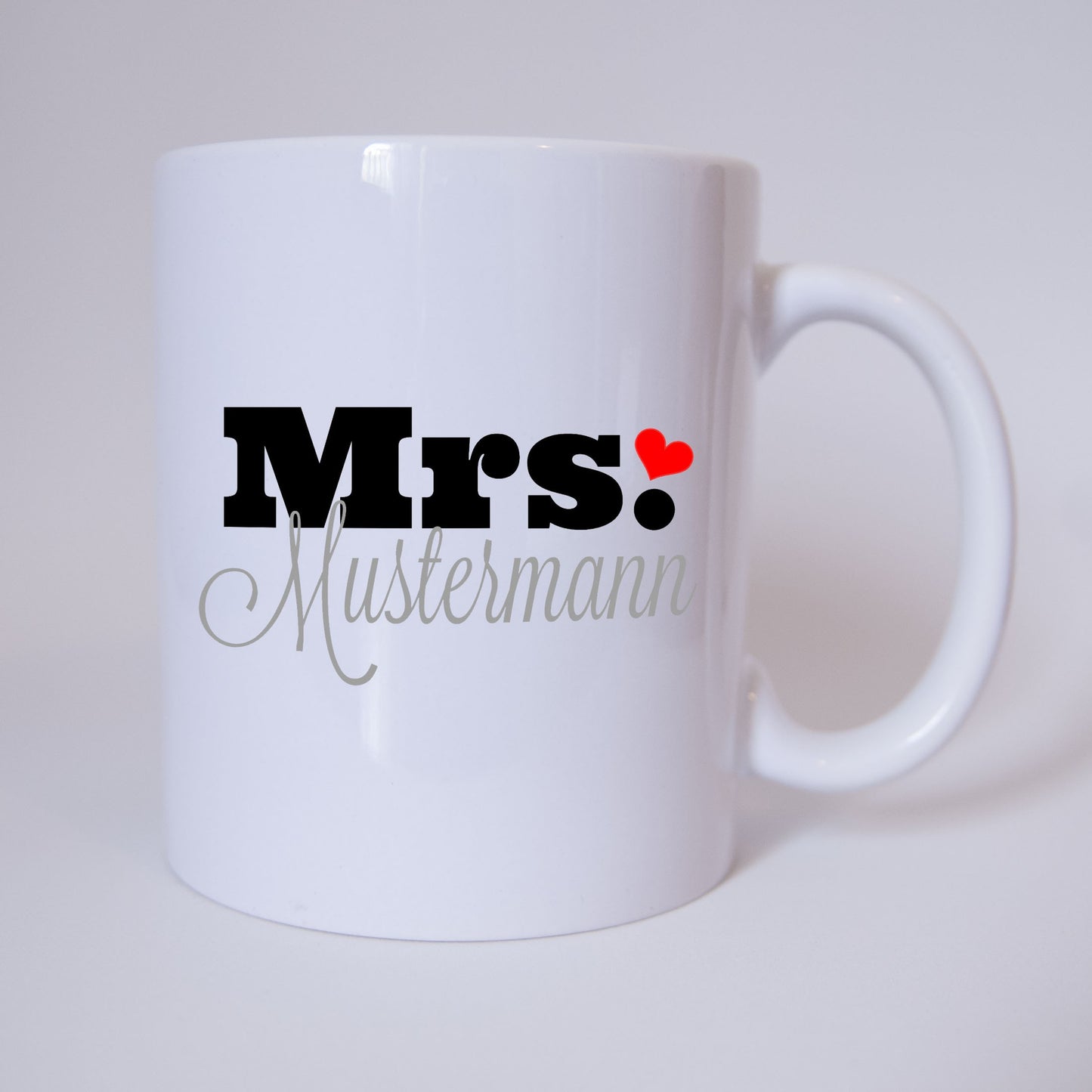 Mrs. "Individueller Name" - Tasse - Kaffeetasse - Partnertasse