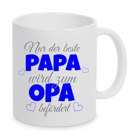 Nur der beste Papa wird zum Opa befördert - Tasse