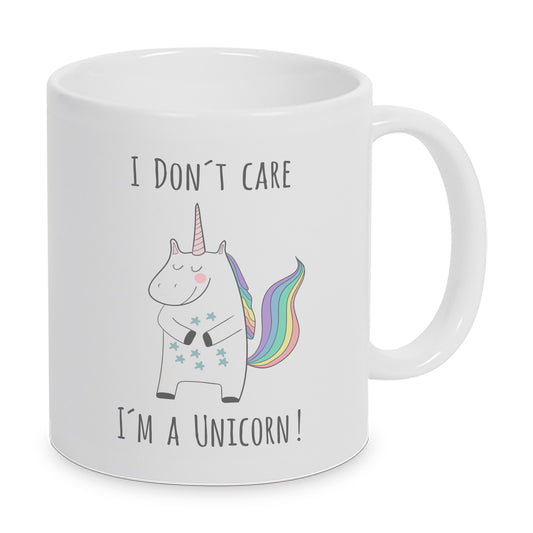 I don´t Care, I´m a Unicorn - Tasse - Kaffeebecher - Geschenk