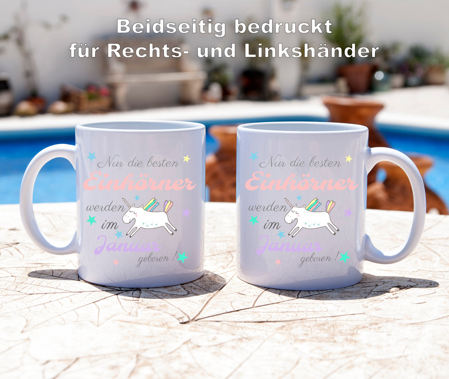 Nur die besten Einhörner werden im Januar geboren ! - Tasse