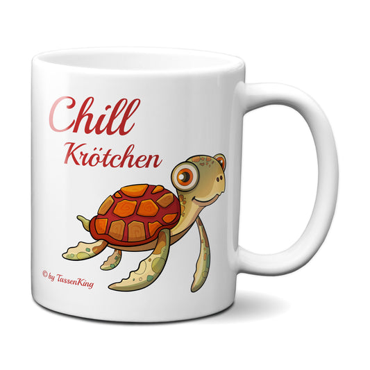 Chill Krötchen / Kaffeetasse mit süßer Schildkröte