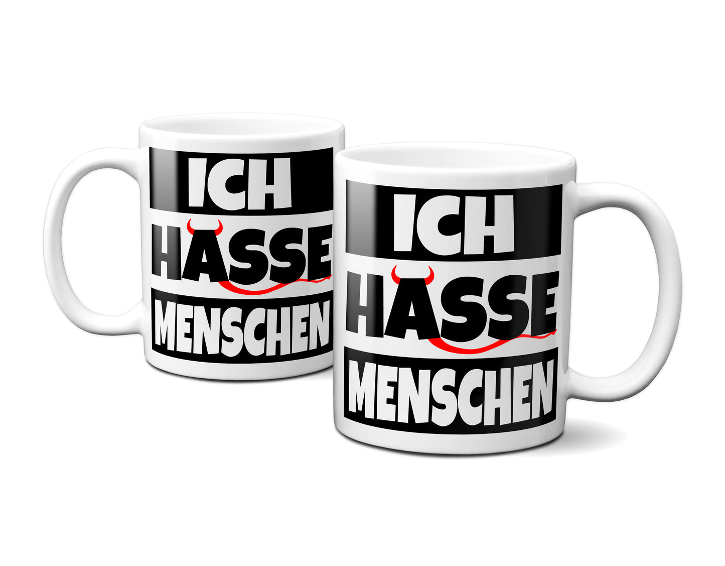 ICH HASSE MENSCHEN - Tasse - Kaffeebecher - Geschenk