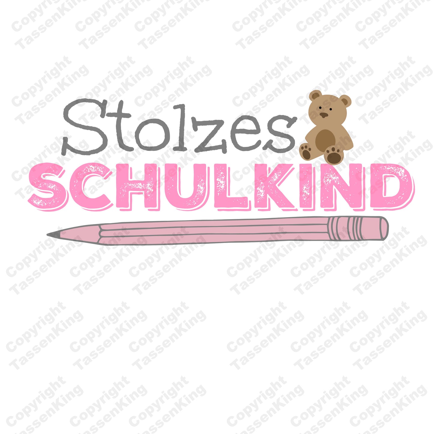 Stolzes Schulkind (Mädchen) - Tasse