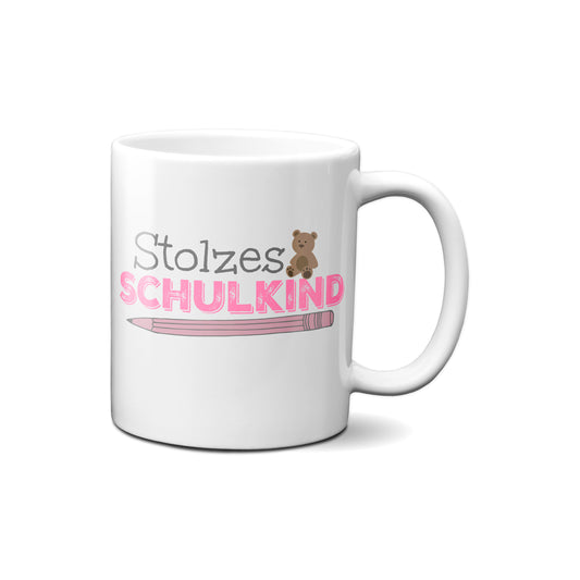Stolzes Schulkind (Mädchen) - Tasse