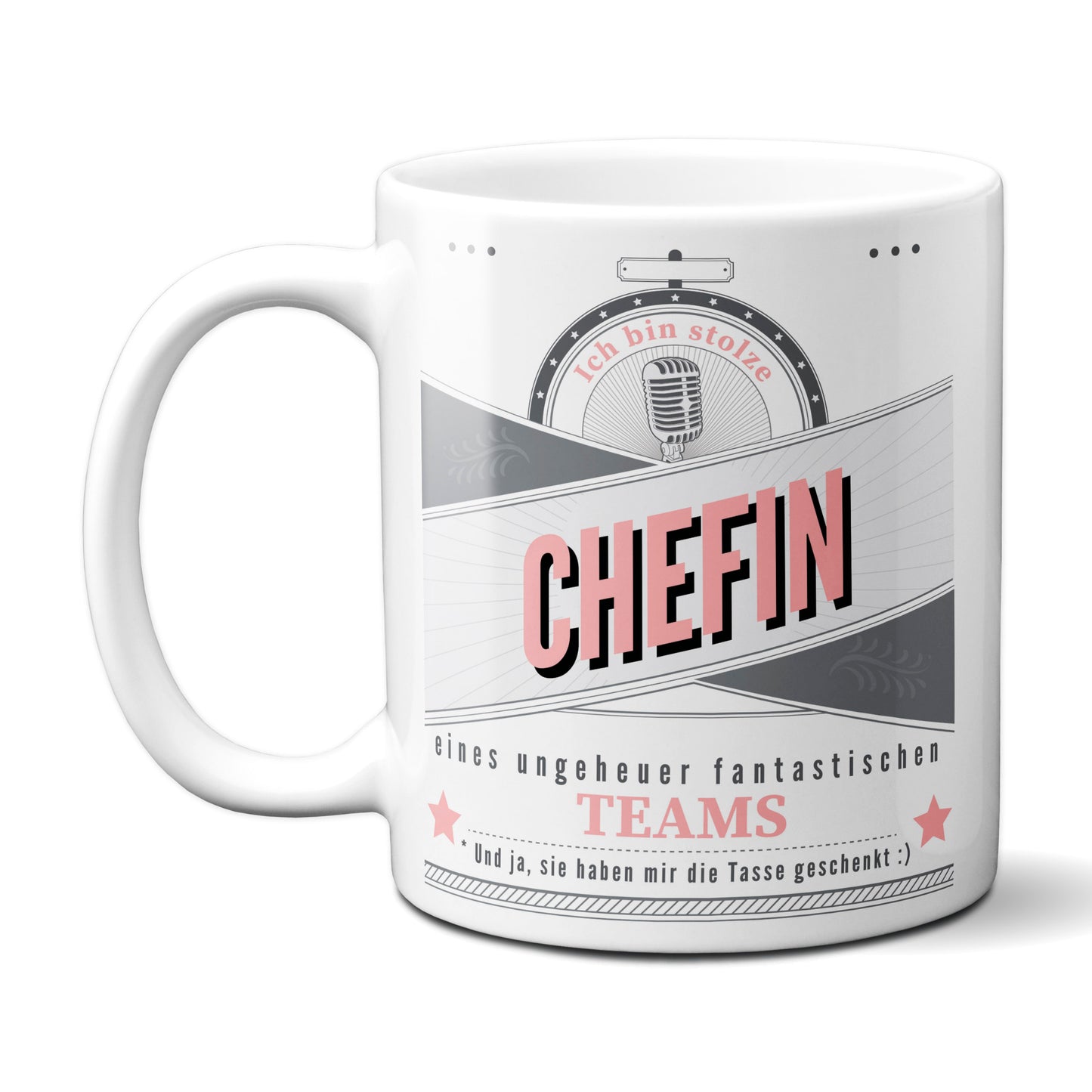 Stolze Chefin eines fantastischen Teams