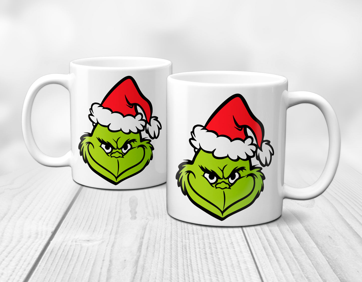 Weihnachten Grinch Gesicht - lustig - Tasse - Kaffeebecher