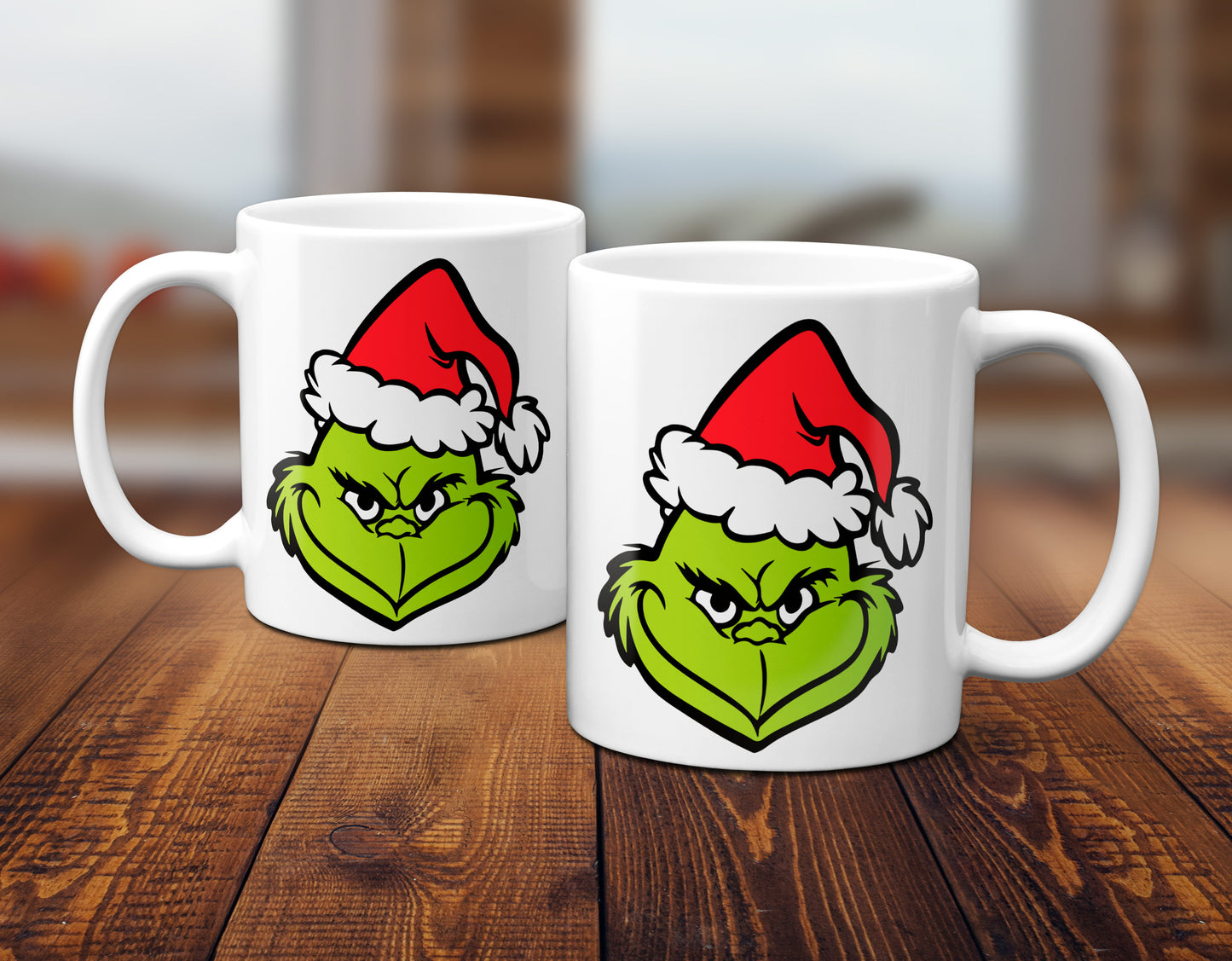 Weihnachten Grinch Gesicht - lustig - Tasse - Kaffeebecher