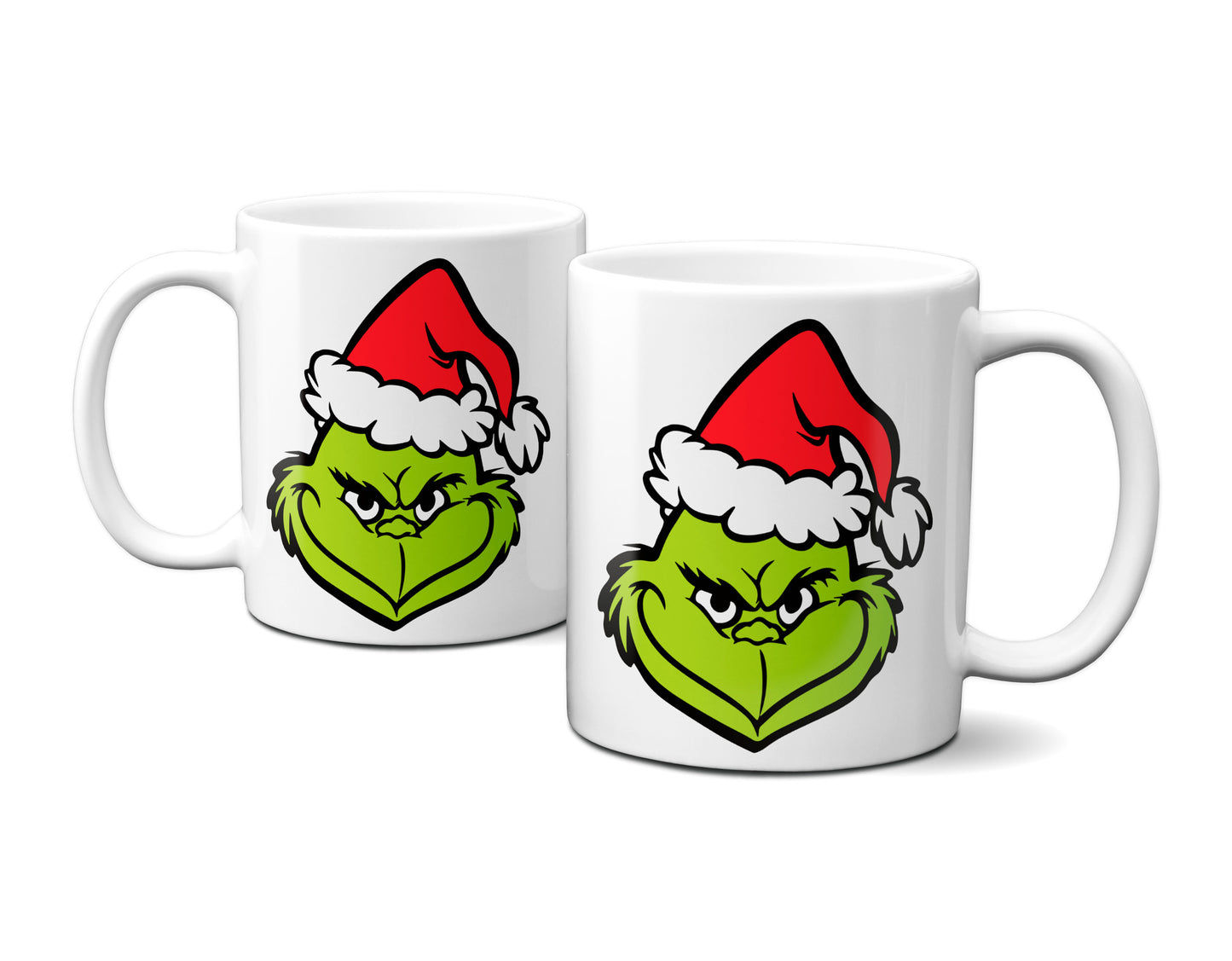 Weihnachten Grinch Gesicht - lustig - Tasse - Kaffeebecher