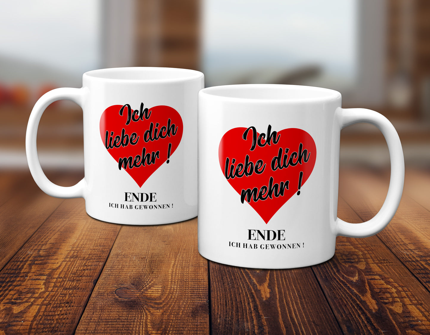 Ich liebe dich mehr ! Ende, ich hab gewonnen - Tasse - Kaffeebecher