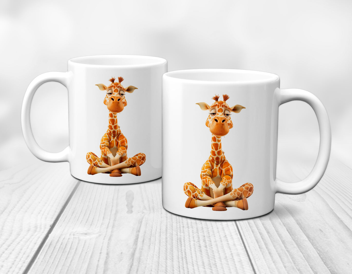 Süße Giraffe mit entspanntem Blick