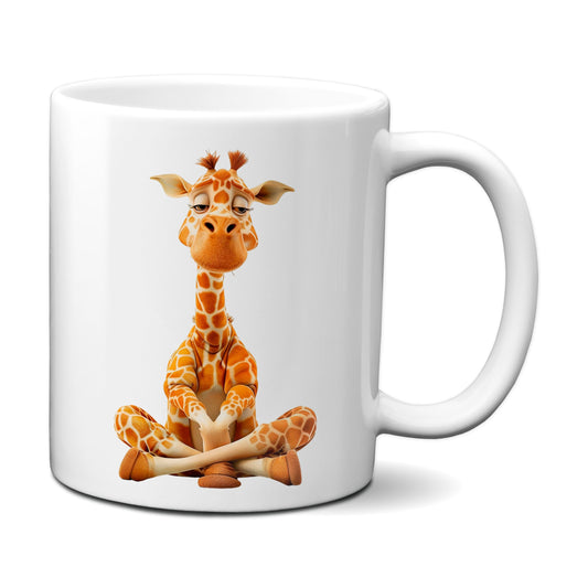 Süße Giraffe mit entspanntem Blick