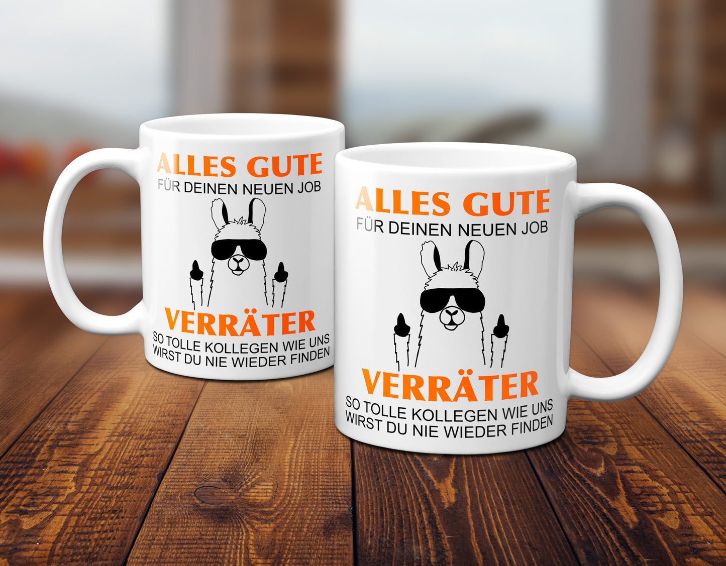 Alles Gute für Deinen neuen Job. Du Verräter! - Lama / Weiß