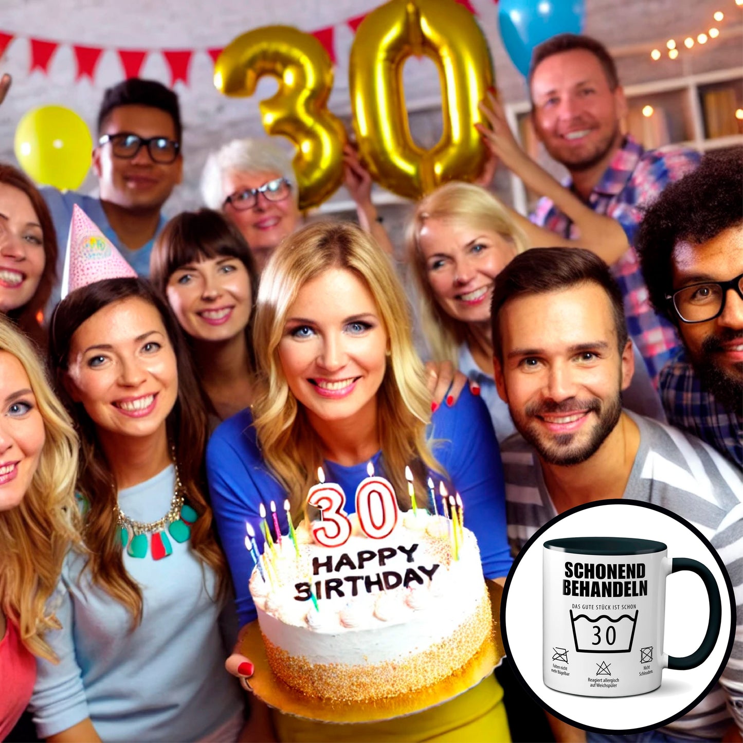 Schonend behandeln. Das gute Stück ist schon 30. - schwarz