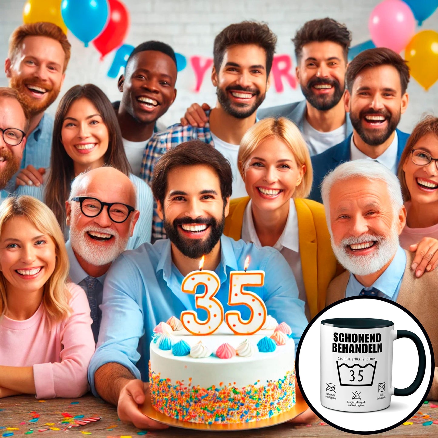 Schonend behandeln. Das gute Stück ist schon 35. - schwarz